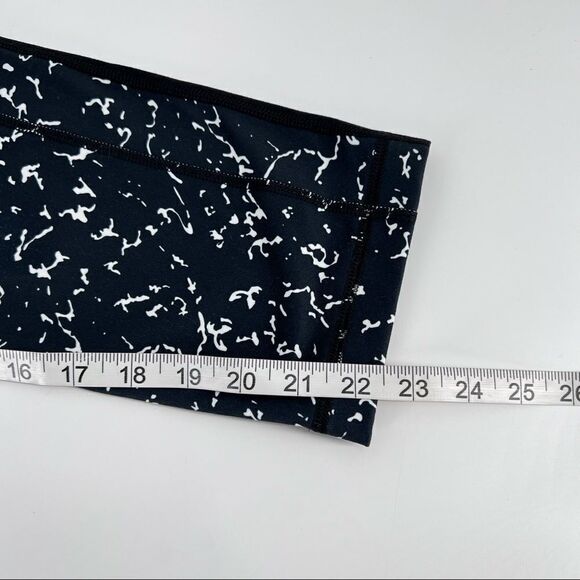 Under Armour Leggings Large cropped crop marble black white - Picture 3 of 4